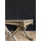 Tabouret curule en bois laqué