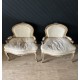 Paire de fauteuils de  style Louis XV