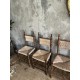 Chaises en paille anciennes